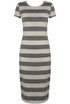 Stripe Short Sleeves Midi Dress - 4 Colours