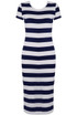 Stripe Short Sleeves Midi Dress - 4 Colours