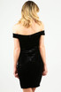 Velvet Textured Off The Shoulder Bodycon Dress - 4 Colours