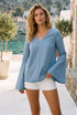Bell Sleeves V Neck Tops - 6 Colours