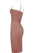 Crinkle Cross Over Bodycon Dress - 6 Colours