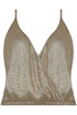 Cross Over Glittered Cami Tops