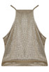 Cross Over Glittered Cami Tops