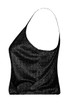 Cross Over Glittered Cami Tops