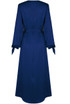 Open Sleeve Satin Wrap Front Midi Dress - 6 Colours