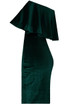 Velvet Textured Bardot Frill Bodycon Dress - 5 Colours