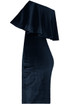 Velvet Textured Bardot Frill Bodycon Dress - 5 Colours