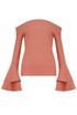 Off the Shoulder Layered Bell Sleeve Tops - 4 Colours