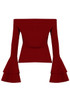Off the Shoulder Layered Bell Sleeve Tops - 4 Colours
