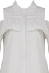 Frill Cold Shoulder Long Sleeve Shirt - 5 Colours