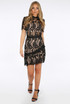 Contrast Crochet Lace Shift Dress - 3 Colours