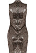 Sequin Back Zip Up Bodycon Dress - 3 Colours