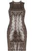 Sequin Back Zip Up Bodycon Dress - 3 Colours