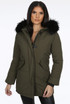 Padded Lining Fur Hood Parka Coats - 2 Colours