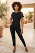 Side Crochet Open Back Jumpsuit - 3 Colours
