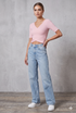 Cross Over Ribbed Tops - 2 Colours