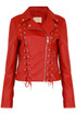 PU Lace Up Biker Jackets - 4 Colours