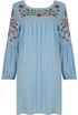 Floral Embroidered Shift Dress -  3 Colours