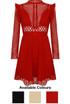 Crochet Lined Back Zip Up Shift Dress - 3 Colours