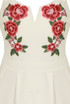 Flower Embroidery Back Zip Up Jumpsuit - 2 Colours