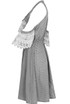 Gingham Crochet Cold Shoulder Shift Dress - 3 Colours