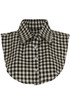 Black Gingham Bib Collar