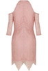 Crochet Lined Cold Shoulder Bodycon Dress - 3 Colours