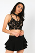 Floral Crochet Choker Neck Bralet - 3 Colours