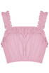Elasticated Frilled Crop Tops - 4 Colours