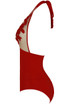Embroidery Netted Halter Neck Bodysuit - 3 Colours