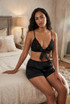 Lace Bra With Satin Bow