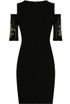 Studded Cold Shoulder Bodycon Dress - 2 Colours