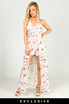 Floral Playsuit With Maxi Overlay - 4 Colours
