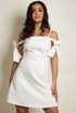 Cold Shoulder Skater Dress