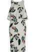 Frilled Floral Printed Midi Dress - 2 Colours