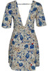 Floral Printed Cut Back Swing Dress - 2 Colours
