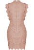 Crochet Lined Back Zip Up Bodycon Dress - 3 Colours