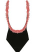 Pink Petal Trim Swimsuit