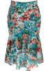 Floral Printed Frill Hem Skirt - 2 Colours