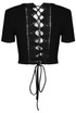 Crochet Lace Up Back Crop Top - 3 Colours