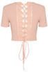 Crochet Lace Up Back Crop Top - 3 Colours