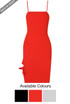 Side Hem Knotted Bodycon Dress - 3 Colours