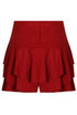 Suede Frilled Flowing Skort