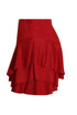 Suede Frilled Flowing Skort