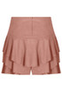 Suede Frilled Flowing Skort