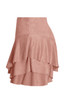 Suede Frilled Flowing Skort