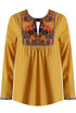 Embroidery Front Tie Up Tops - 4 Colours