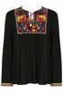 Embroidery Front Tie Up Tops - 4 Colours