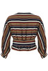 Striped Crossover Blouse - 2 Colours