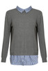 Striped Bib Collar Jumper - Mix Colours Pack